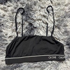 Calvin Klein Black CK One Logo Bralette